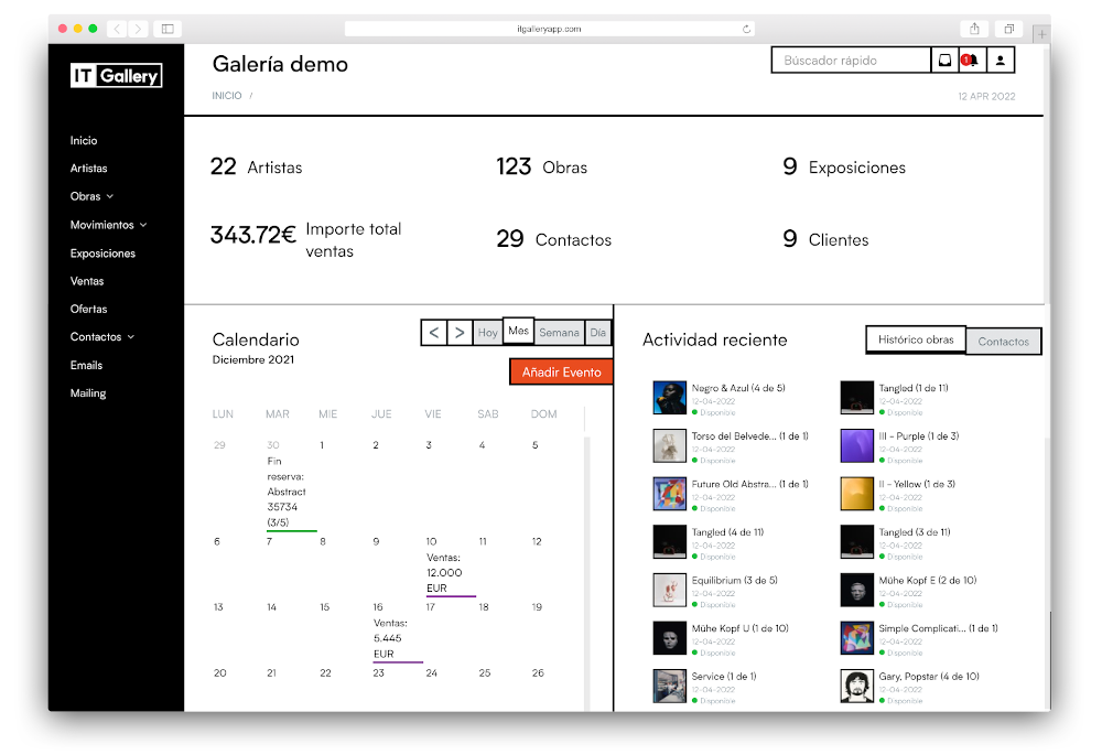 ITGallery - Base de datos